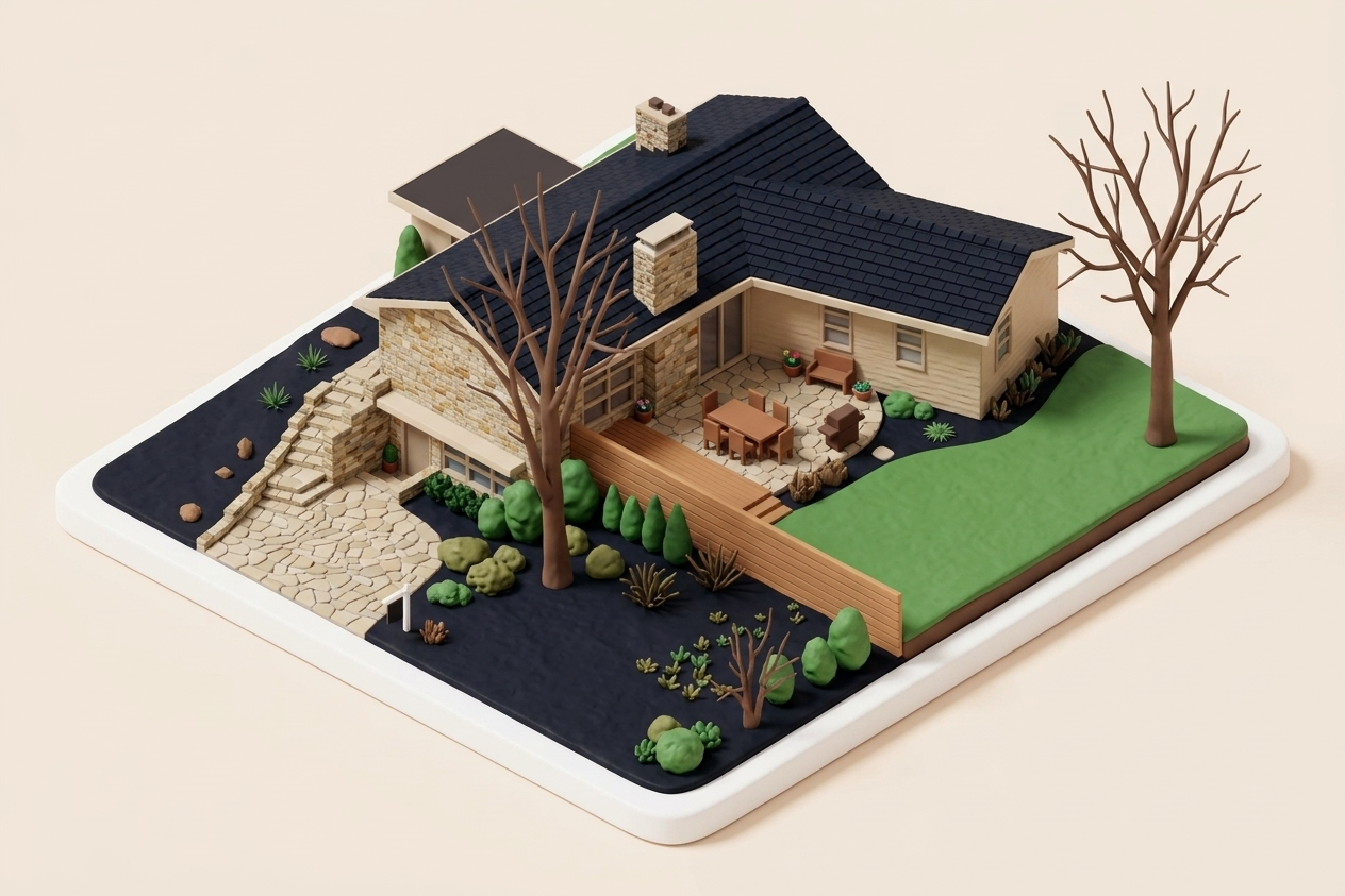 matte print of Midmod House