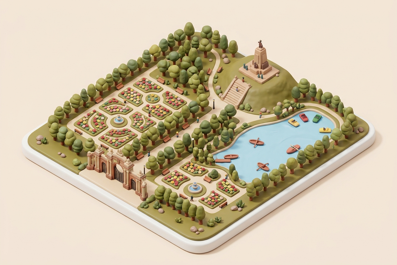 matte print of Parque General San Martín