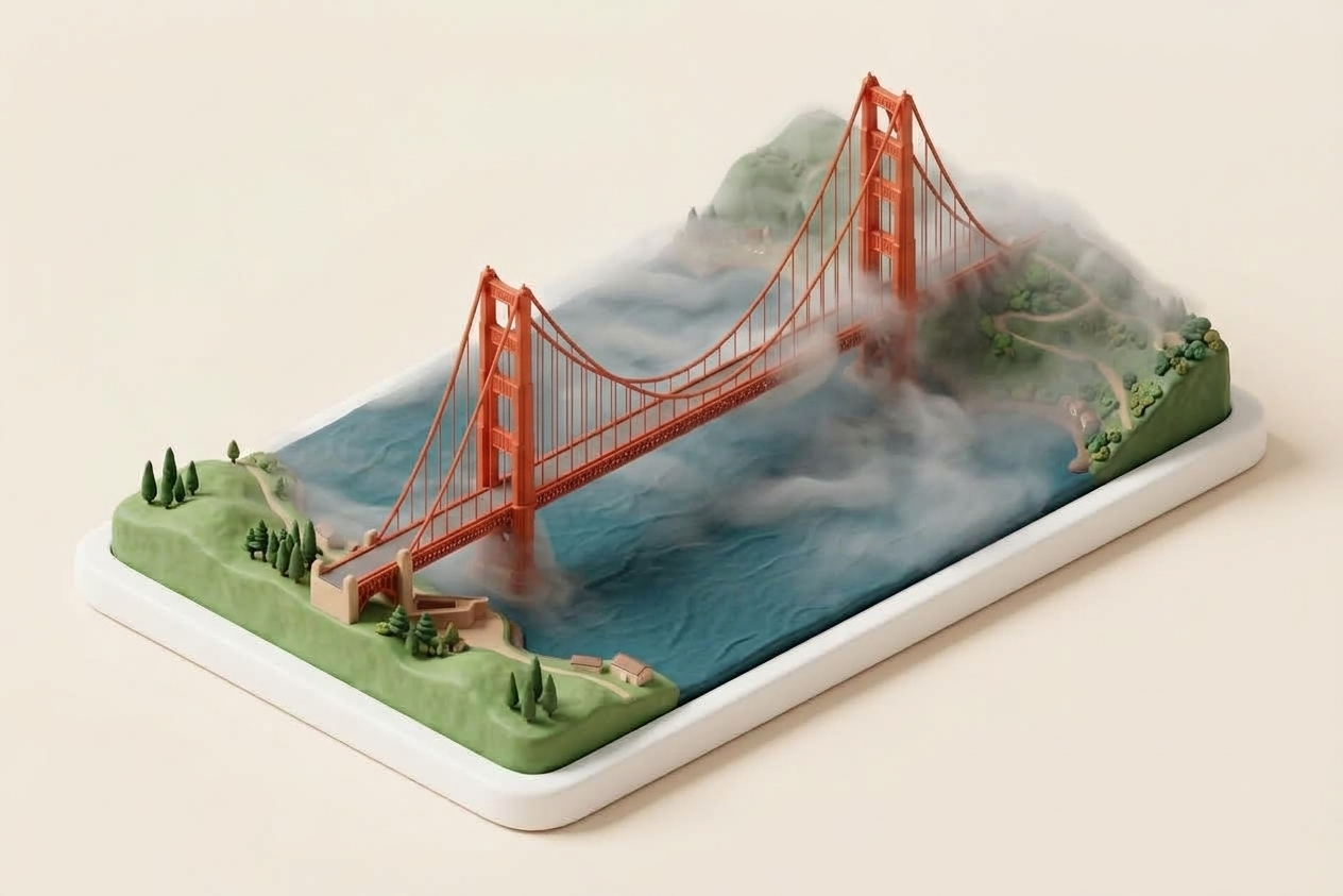Framed print of Golden Gate Bridge