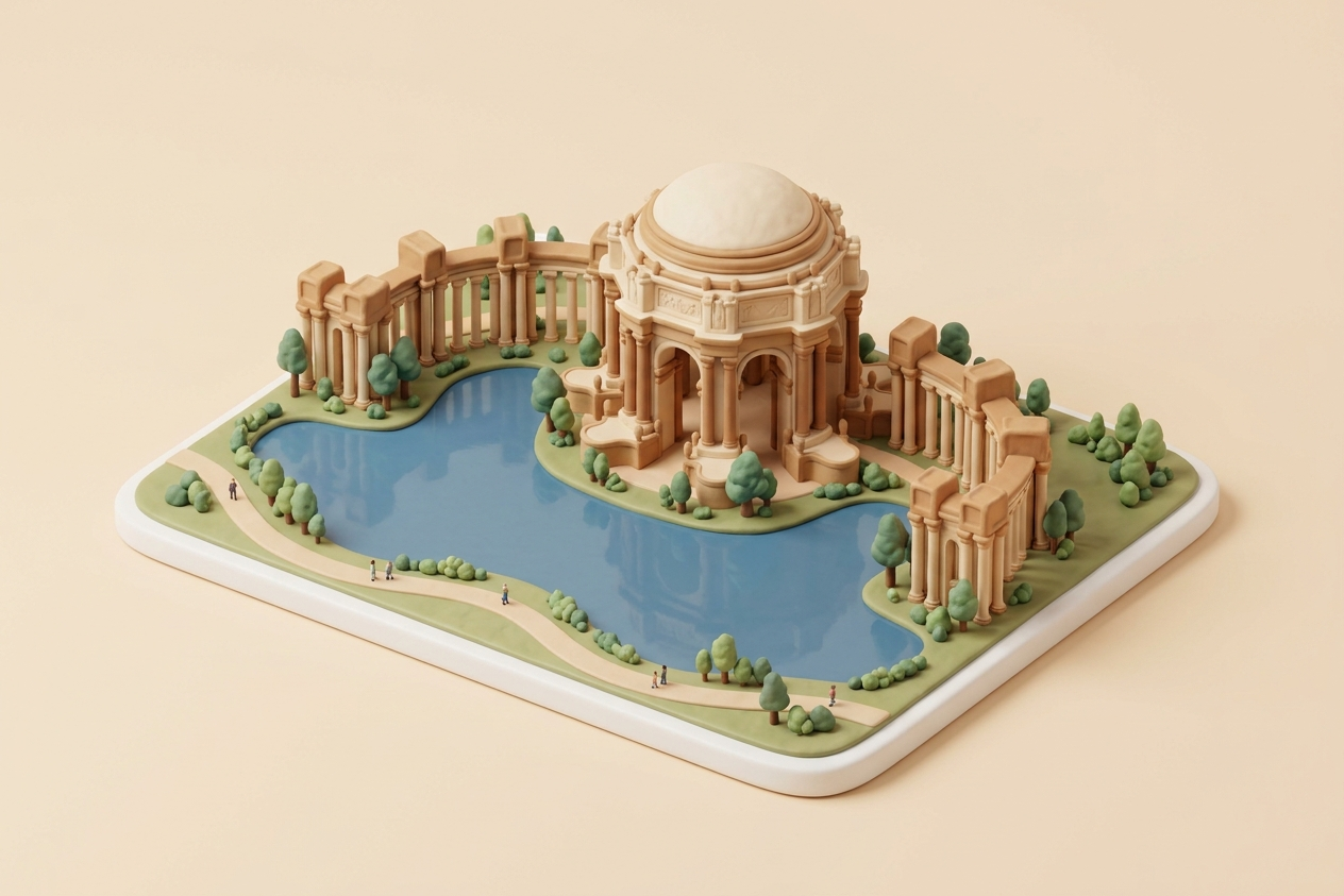 Framed print of Palace of Fine Arts