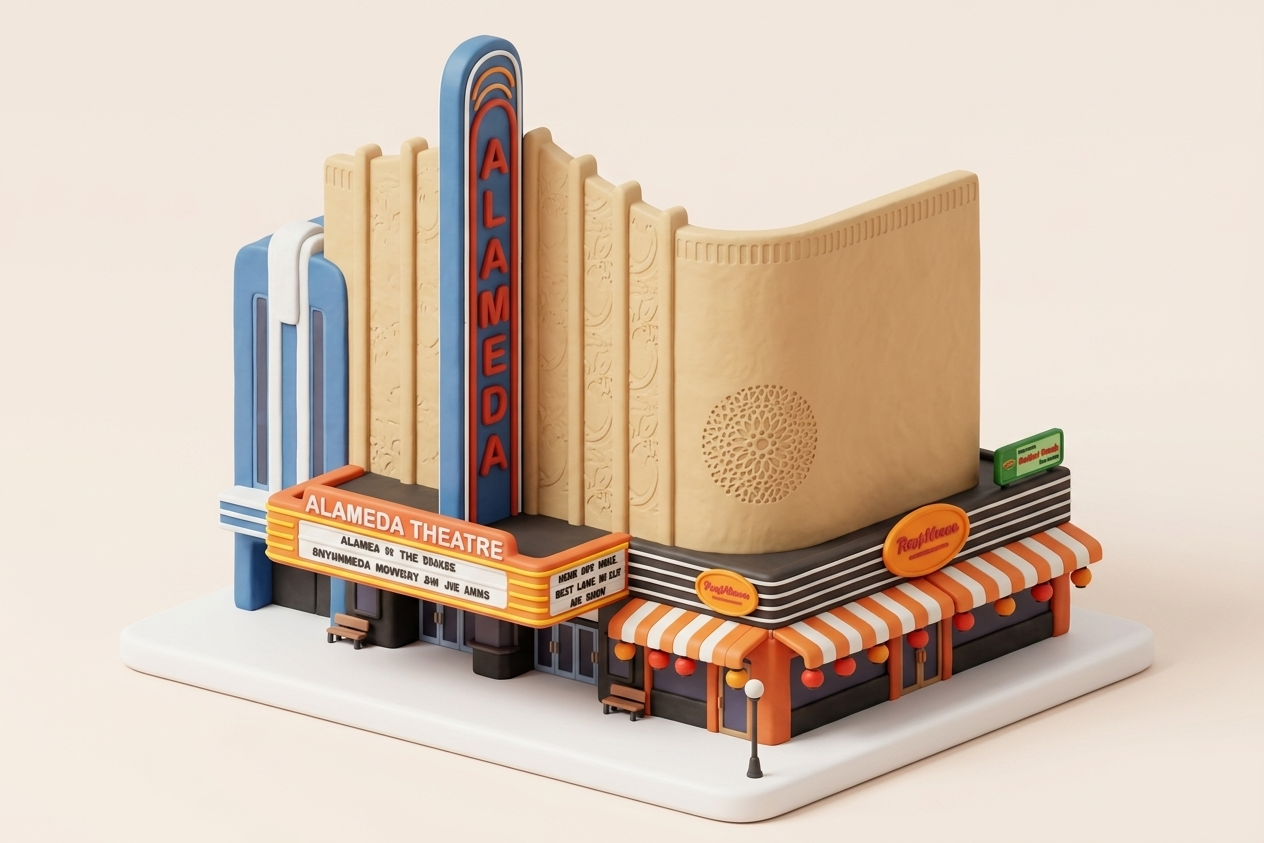 matte print of Alameda Theater